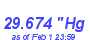 Milwaukee Weather Barometer Low Month