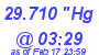 Milwaukee Weather Barometer Low Today