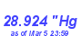 Milwaukee Weather Barometer Low Month