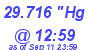 Milwaukee Weather Barometer Low Today