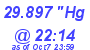 Milwaukee Weather Barometer Low Today