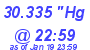 Milwaukee Weather Barometer High Today