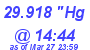 Milwaukee Weather Barometer Low Today