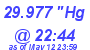 Milwaukee Weather Barometer High Today