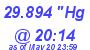 Milwaukee Weather Barometer Low Today