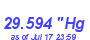 Milwaukee Weather Barometer Low Month