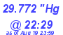 Milwaukee Weather Barometer Low Today