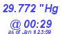 Milwaukee Weather Barometer Low Today