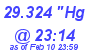 Milwaukee Weather Barometer Low Today