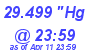 Milwaukee Weather Barometer Low Today