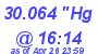 Milwaukee Weather Barometer Low Today