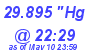 Milwaukee Weather Barometer High Today