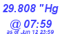 Milwaukee Weather Barometer High Today