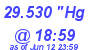 Milwaukee Weather Barometer Low Today