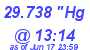 Milwaukee Weather Barometer Low Today