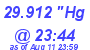 Milwaukee Weather Barometer Low Today