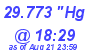 Milwaukee Weather Barometer Low Today