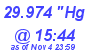 Milwaukee Weather Barometer Low Today