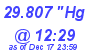 Milwaukee Weather Barometer Low Today