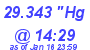 Milwaukee Weather Barometer Low Today