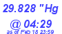 Milwaukee Weather Barometer High Today