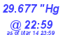 Milwaukee Weather Barometer High Today