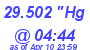 Milwaukee Weather Barometer Low Today