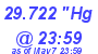 Milwaukee Weather Barometer Low Today