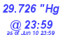 Milwaukee Weather Barometer Low Today