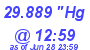 Milwaukee Weather Barometer High Today