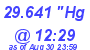 Milwaukee Weather Barometer Low Today