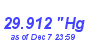 Milwaukee Weather Barometer Low Month