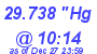 Milwaukee Weather Barometer Low Today