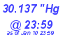 Milwaukee Weather Barometer Low Today