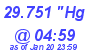 Milwaukee Weather Barometer Low Today