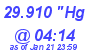 Milwaukee Weather Barometer Low Today