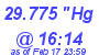 Milwaukee Weather Barometer Low Today