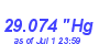 Milwaukee Weather Barometer Low Year