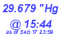 Milwaukee Weather Barometer Low Today