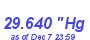 Milwaukee Weather Barometer Low Month