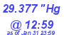 Milwaukee Weather Barometer Low Today