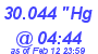 Milwaukee Weather Barometer Low Today