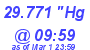 Milwaukee Weather Barometer Low Today