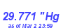 Milwaukee Weather Barometer Low Month