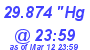 Milwaukee Weather Barometer Low Today