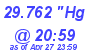 Milwaukee Weather Barometer Low Today