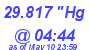 Milwaukee Weather Barometer Low Today