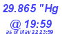 Milwaukee Weather Barometer Low Today