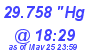 Milwaukee Weather Barometer Low Today