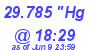 Milwaukee Weather Barometer Low Today